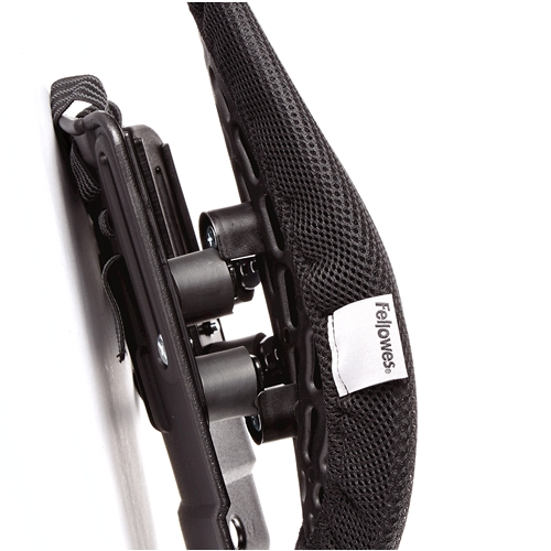 Fellowes Back Angel Dossier ergonomique moulable - Réglable en 7 hauteurs - Adaptable à la plupart des chaises - Couleur noire