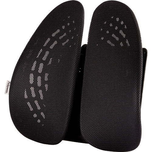 Fellowes Back Angel Dossier ergonomique moulable - Réglable en 7 hauteurs - Adaptable à la plupart des chaises - Couleur noire