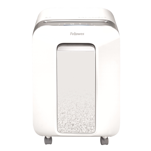 Fellowes LX201 Destructeur de papier manuel Micro-Cut - Détruit jusqu'à 12 feuilles - 22L - Blanc