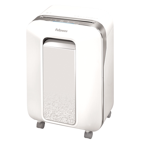 Fellowes LX201 Destructeur de papier manuel Micro-Cut - Détruit jusqu'à 12 feuilles - 22L - Blanc