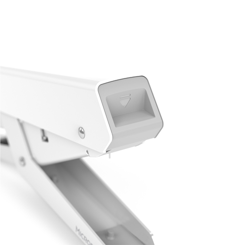 Fellowes LX890 Pince Agrafeuse avec Microban Shield - Accepte les agrafes 24/6, 26/6 et 24/8, 26/8 - Couleur Blanc