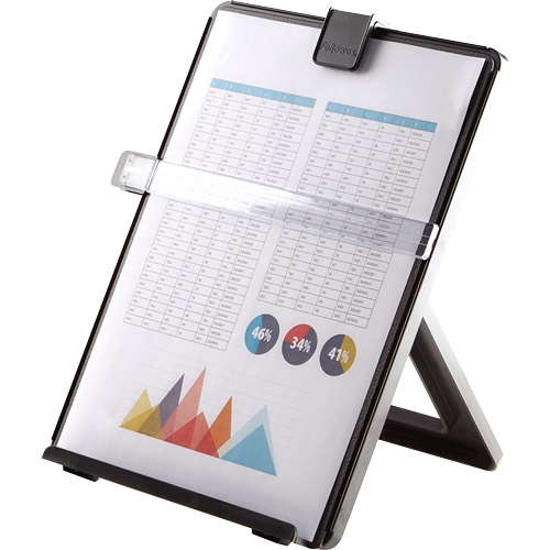 Fellowes Pupitre de documents de bureau - Capacité de 125 feuilles - Format papier A4 - Guide pour surligner le texte