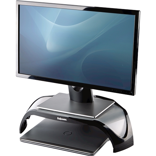 Fellowes Smart Suites Monitor Riser Stand - 3 réglages de hauteur - Design triangulaire - Poids maximum 10 kg