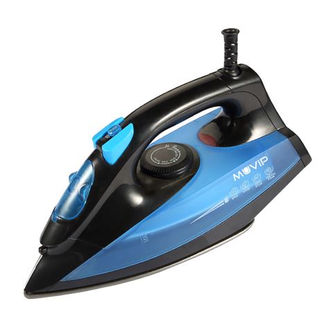 Fer à Linge Muvip avec Vapeur 1600W - Semelle Céramique - Réservoir 140ml - Contrôle de Température - Câble 1.8m