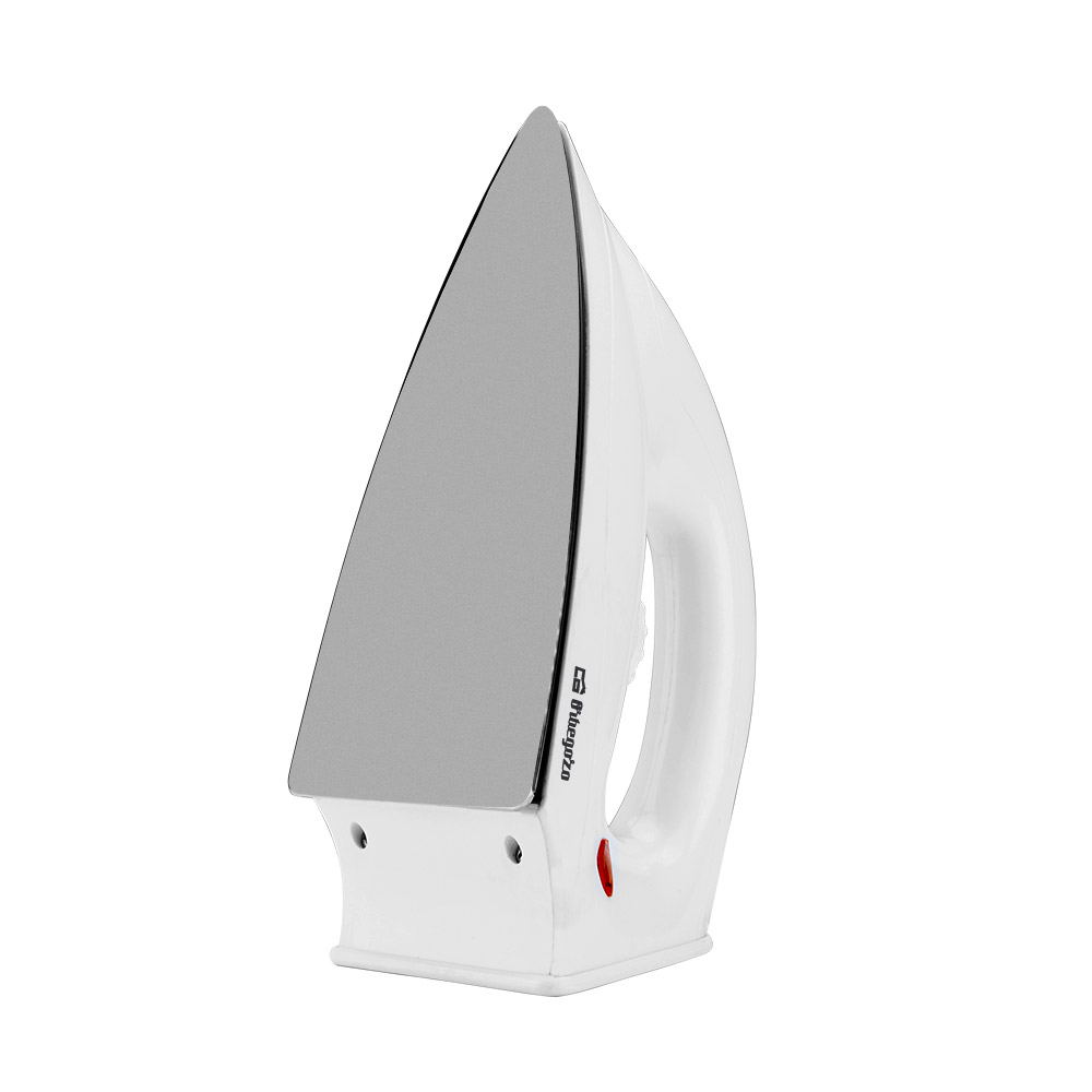 Fer à repasser Orbegozo SV 1270 - Chauffage uniforme et rapide - Base plate pour une chaleur homogène - Design pointu pour atteindre tous les coins - Semelle antiadhésive - Régulateur de température