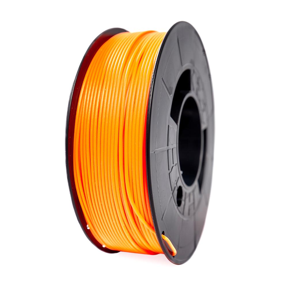 Filament 3D PLA HD - Diamètre 1.75mm - Bobine 1kg - Couleur Orange Fluo