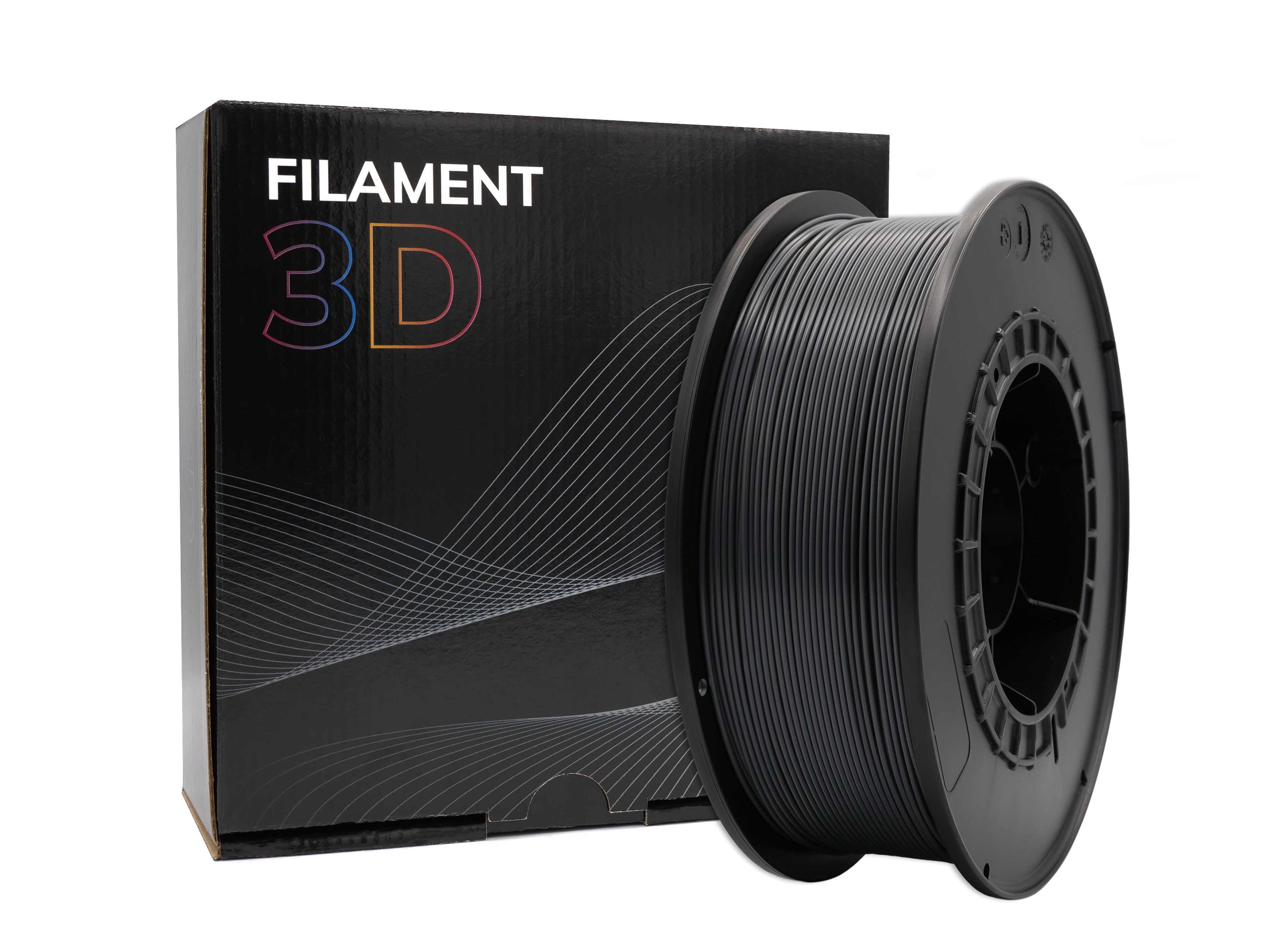 Filament PLA 3D - Diamètre 1.75mm - Bobine 1kg - Couleur Graphite