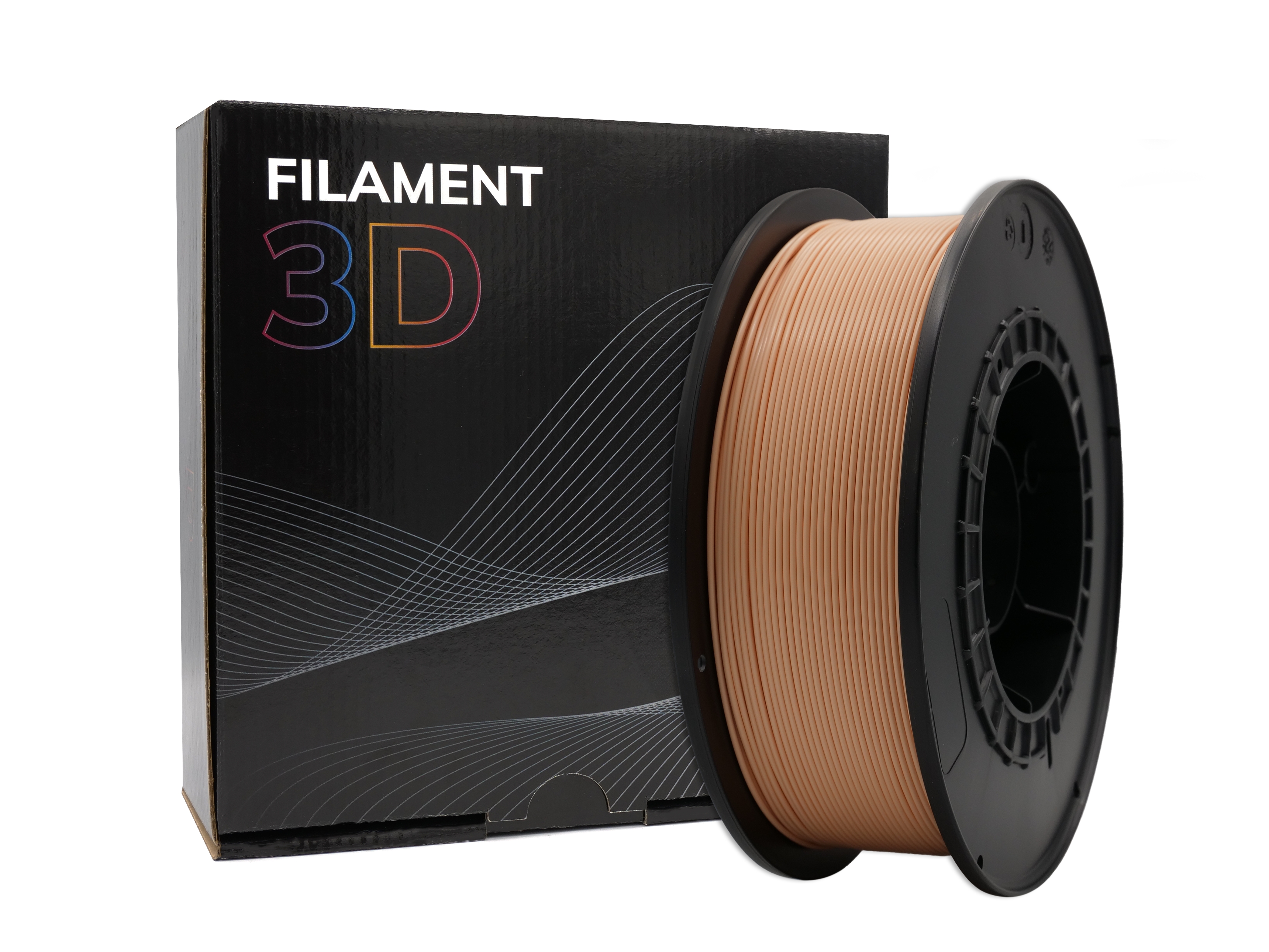 Filament PLA 3D - Diamètre 1.75mm - Bobine 1kg - Couleur Pêche Clair