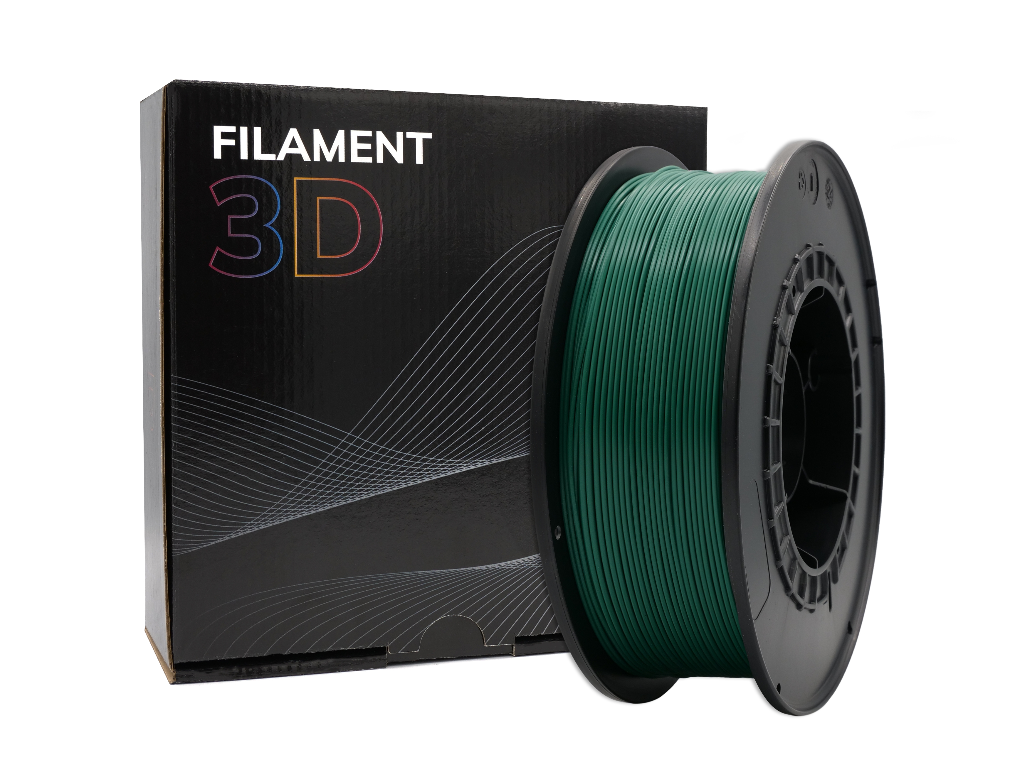 Filament PLA 3D - Diamètre 1.75mm - Bobine 1kg - Couleur Vert Foncé