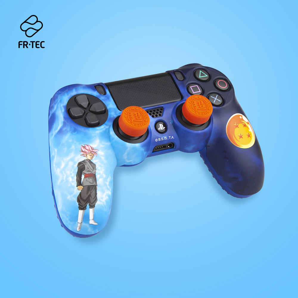 FR-TEC Combo Pack Étui de Protection Rigide + Dragon Ball Super Finger Grip Grips - Autocollant LED - Différentes Couleurs