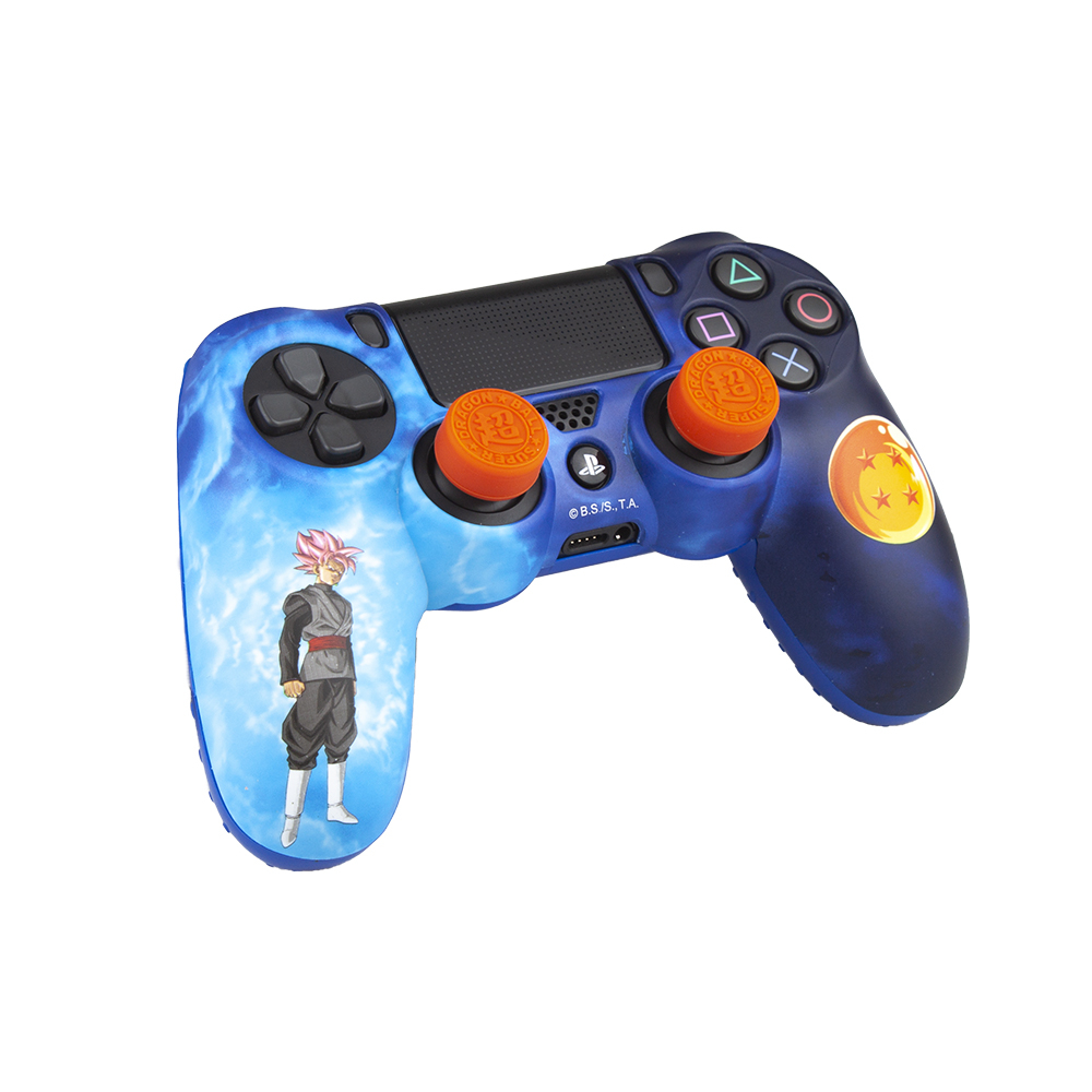 FR-TEC Combo Pack Étui de Protection Rigide + Dragon Ball Super Finger Grip Grips - Autocollant LED - Différentes Couleurs