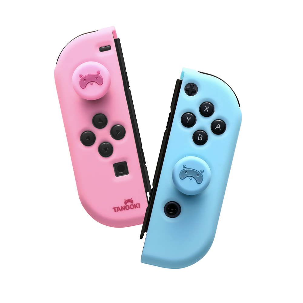 FR-TEC Coques rigides pour Switch Tanooki Combo - Améliore la prise en main des joysticks - Finition mate - Divers coloris