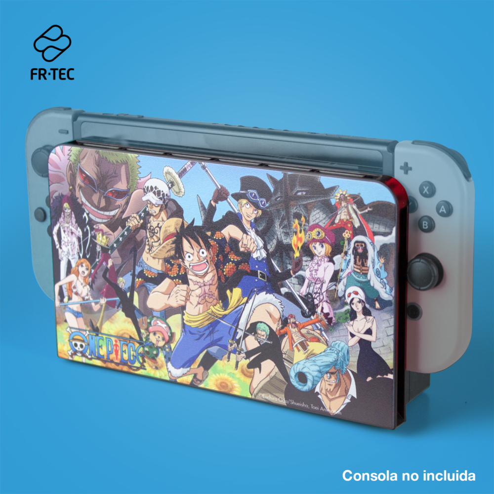 FR-TEC Étui de Protection One Piece Nintendo Switch One Piece Dressrosa - Protège le Dock et évite les Rayures - Comprend 6 Emplacements pour Stocker des Jeux - Différentes Couleurs