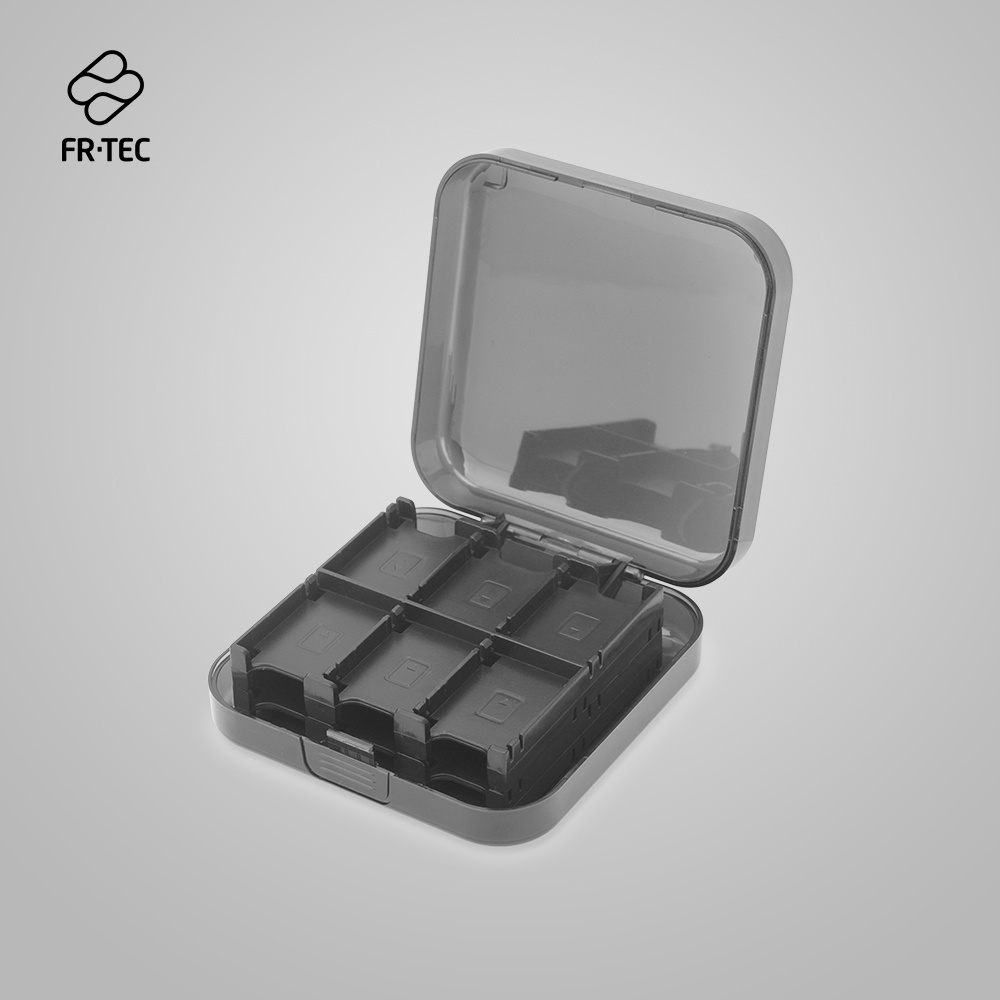 FR-TEC Étui de Transport pour Jeux Switch - Protection et Rangement pour 24 Cartouches et 2 Cartes MicroSD - Personnalisable et Bien Rangé - Couleur Noir