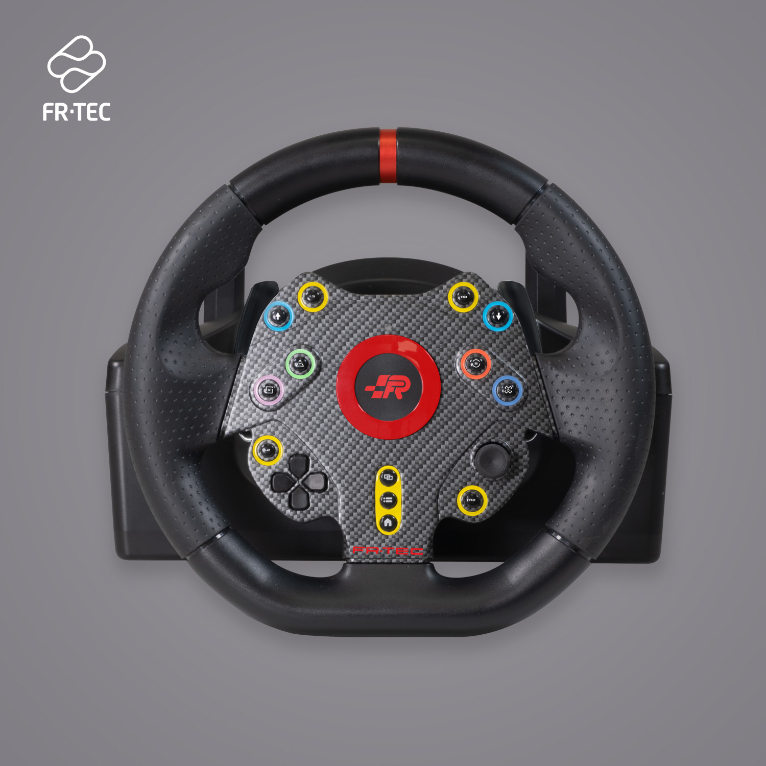 FR-TEC Grand Chelem Racing Wheel Volant de course + Pédales + Levier de vitesses - Angle de braquage 270º - Compatible avec PS4, Xbox Series X/S, One et PC - Couleur Noir