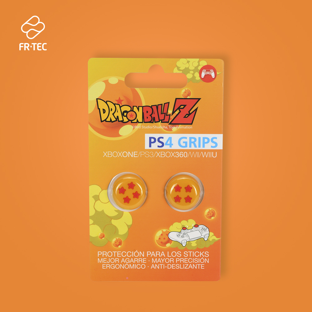 FR-TEC Grips 4 Étoiles Dragon Ball Z - Matériau Antidérapant - Meilleure Adhérence des Doigts - Couleur Jaune