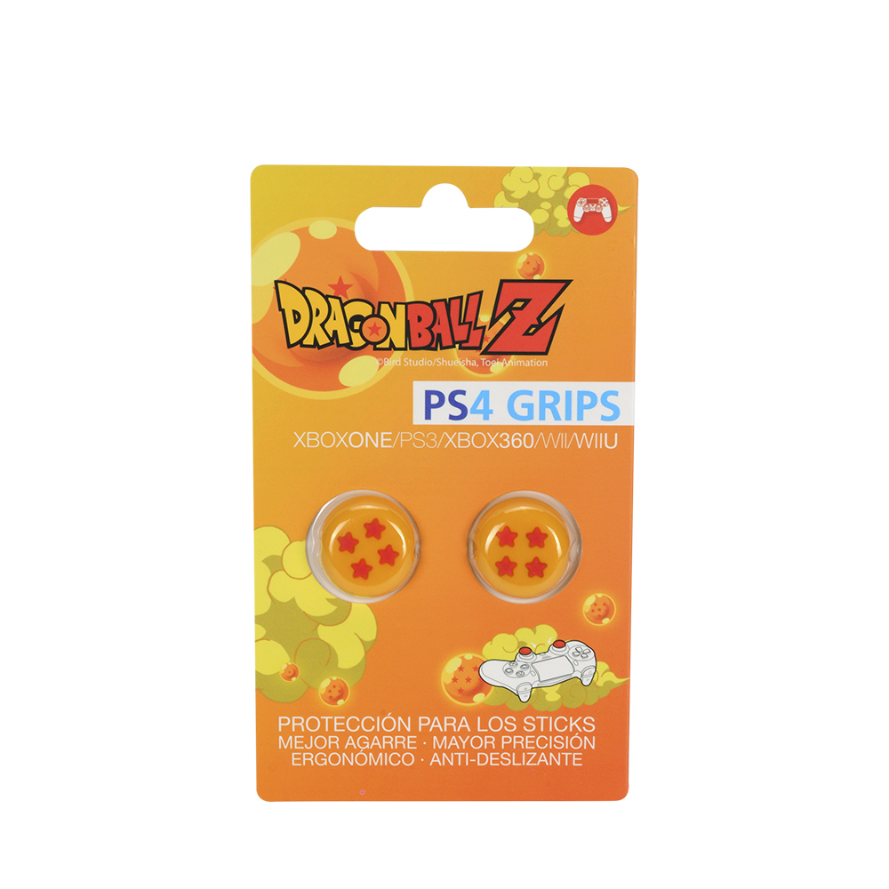 FR-TEC Grips 4 Étoiles Dragon Ball Z - Matériau Antidérapant - Meilleure Adhérence des Doigts - Couleur Jaune