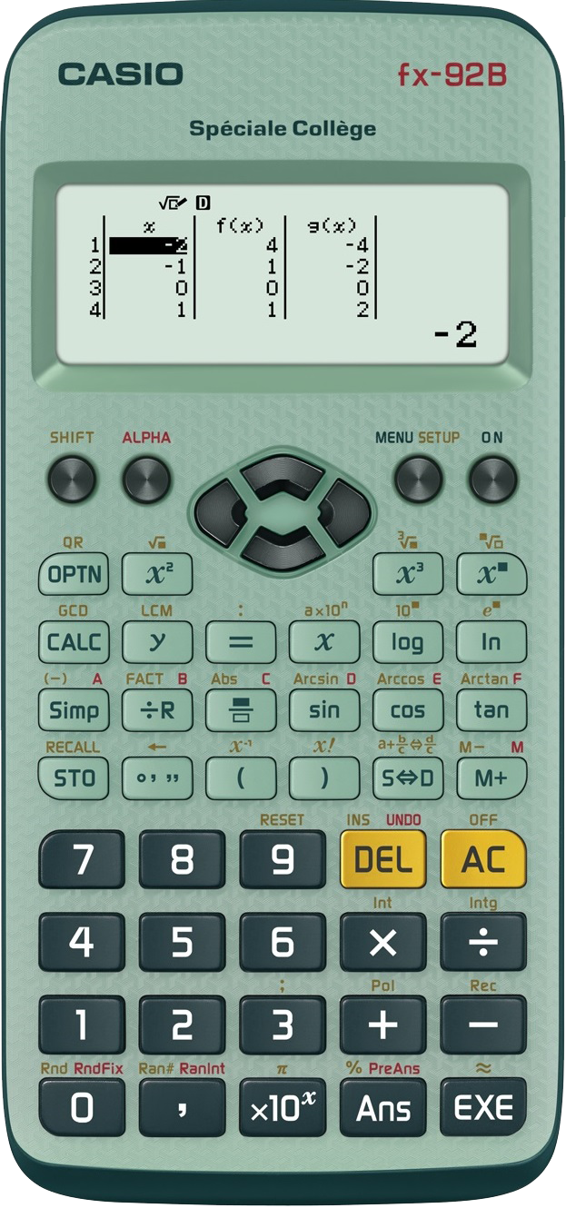 Calculatrice scientifique fx-92B Spéciale Collège et son émulateur (licence individuelle – version Windows)