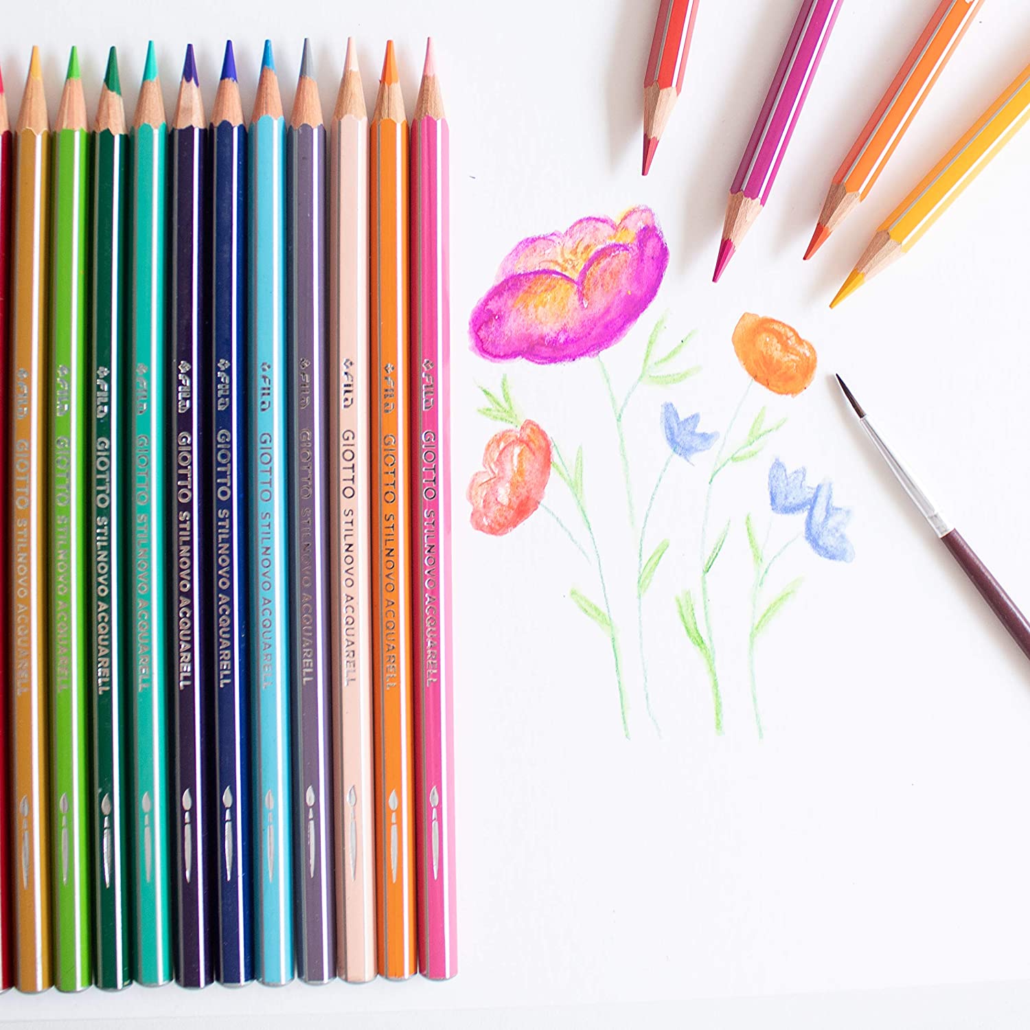 Giotto Stilnovo Acquarell 24 Crayons Aquarelle
