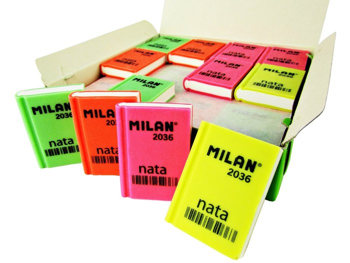 Lot 36 Gommes Rectangulaires Milan Nata 2036