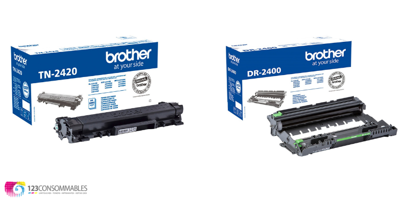 Brother MFC-1910W + Toner TN-1050 - Imprimante laser Brother sur