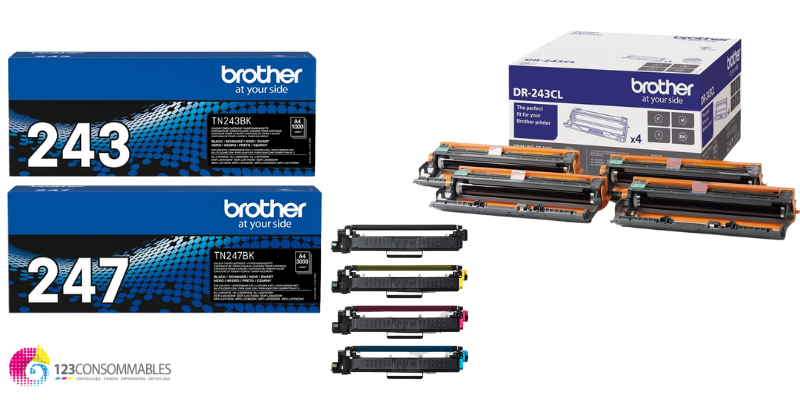 Imprimantes compatibles avec Toner BROTHER TN243 / TN247