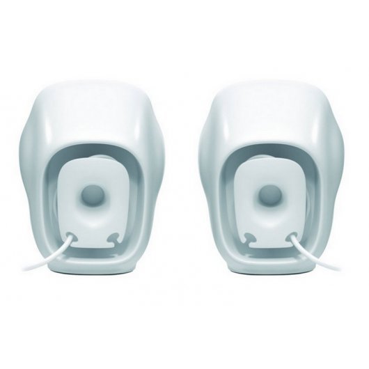 Haut-parleurs Logitech Z120 USB 2.0 1,2 W - Taille compacte - Entrée Jack 3,5 mm - Couleur blanc/noir