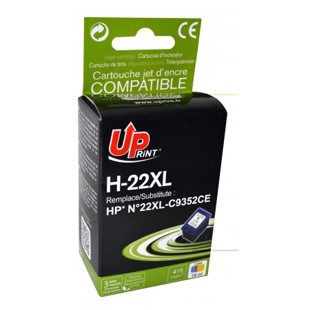 Cartouche encre UPrint compatible HP 22XLCL couleur