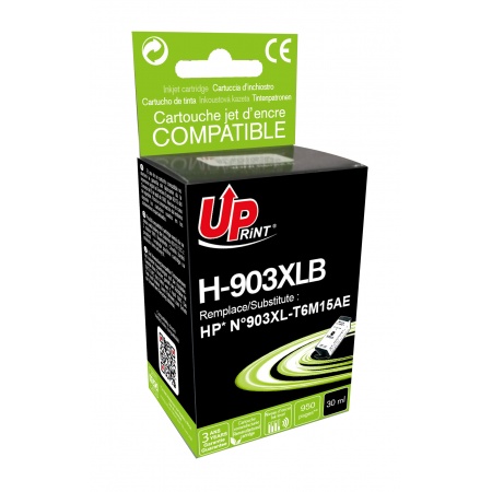 ✓ Cartouche encre UPrint compatible HP 903XL noir couleur Noir en stock -  123CONSOMMABLES