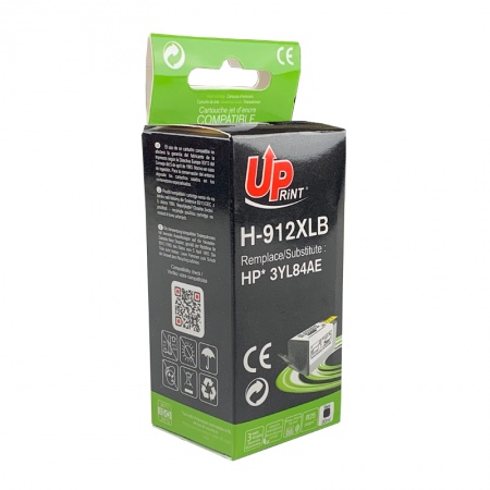 Cartouche encre UPrint compatible HP 912 XL B (3YL84AE) noir