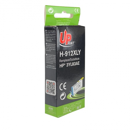 Cartouche encre UPrint compatible HP 912 XL Y (3YL83AE) jaune