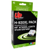 Pack UPrint 4 cartouches compatible HP 920XL
