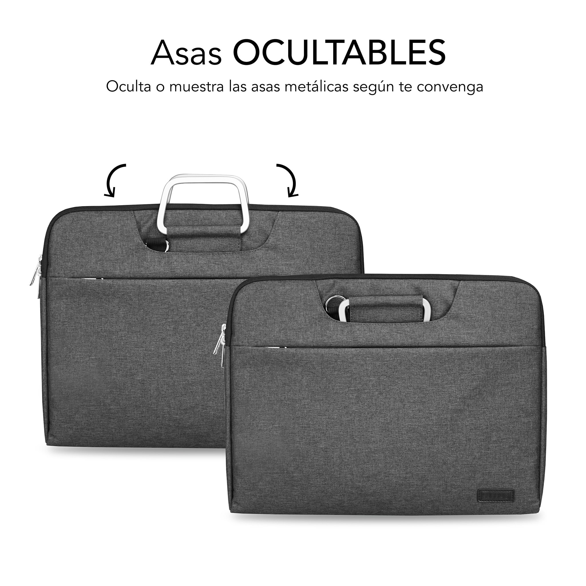 Housse pour ordinateur portable Subblim Business - Design moderne et élégant - Compatible avec les ordinateurs portables jusqu'à 15,6" - Protection totale - Couleur noire