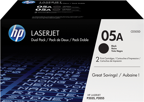 HP Toner MultiPack 05A (CE505D) Noir