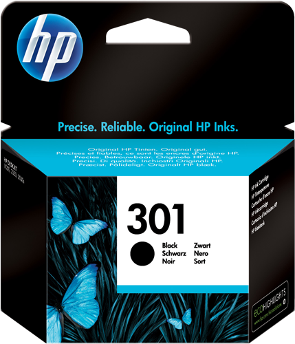 Pack de 2 cartouche compatible HP 301XL Sans niveau d'encre Noir + C