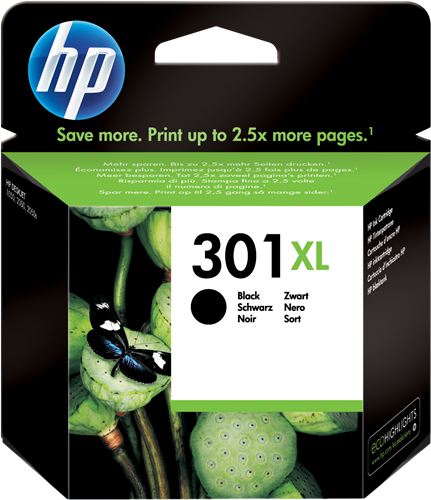 ✓ HP cartouche encre 301XL noir couleur Noir en stock - 123CONSOMMABLES