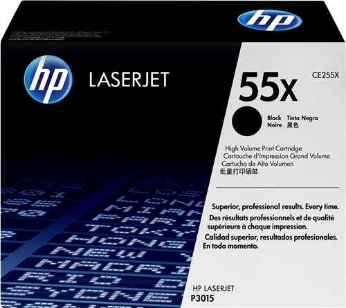 HP Toner 55X (CE255X) noir