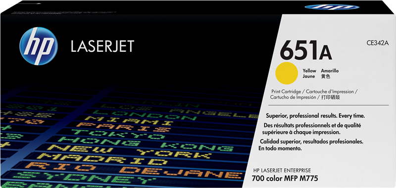 HP Toner 651A (CE342A) jaune