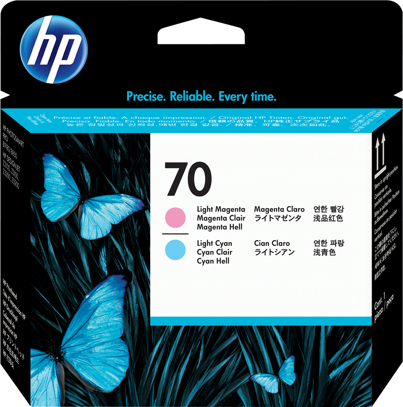 HP Tête d'impression 70 (C9405A) Cyan clair /magenta clair