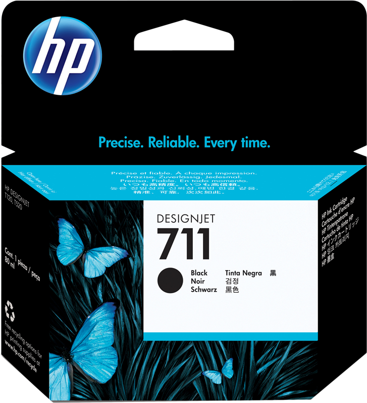 HP Cartouche encre 711 (CZ133A) noir