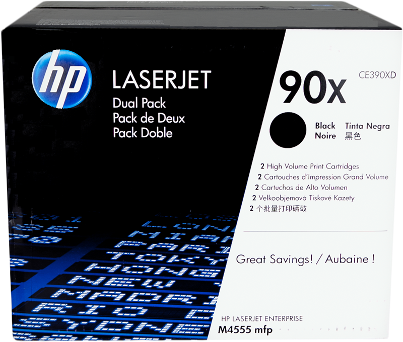 HP Toner 90X (CE390XD) XL Multipack Noir