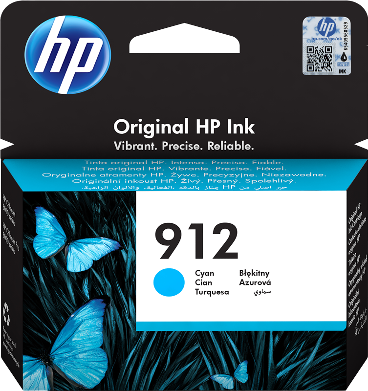 HP Cartouche encre 912 (3YL77AE) cyan