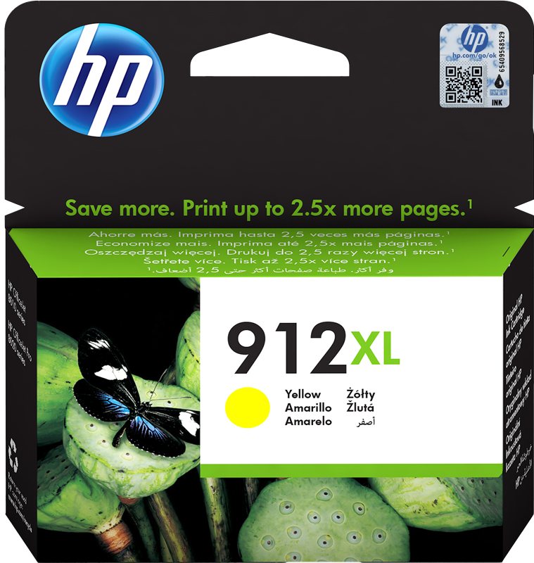 HP Cartouche encre 912 XL (3YL83AE) jaune