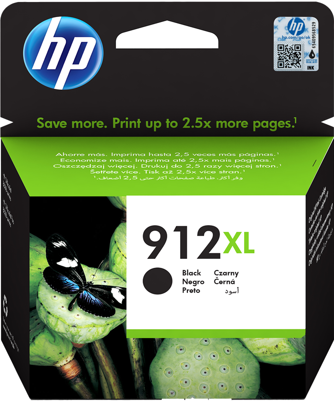 Cartouche d'encre 912XL Noir compatible Hp