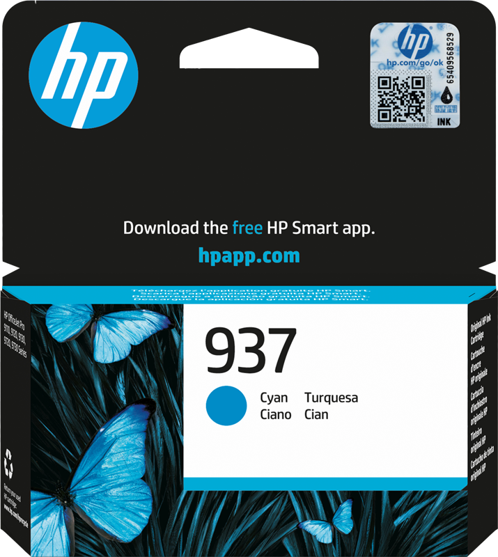 HP 937 Cartouche encre cyan (4S6W2NE)