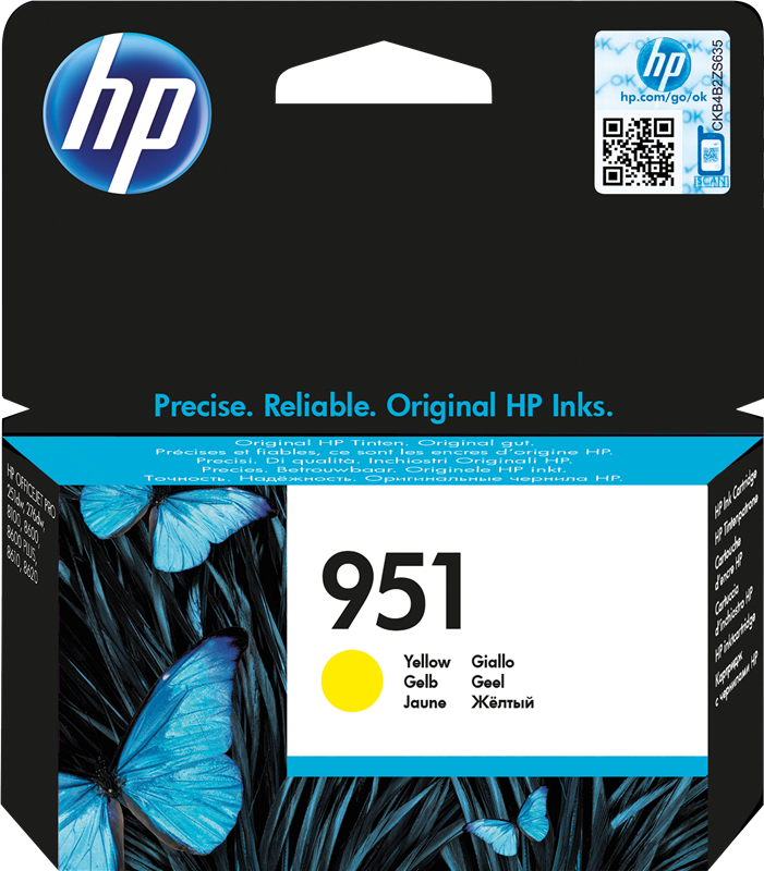 Compatibles HP 951 XL Jaune Cartouche Jet D'encre pour Imprimante