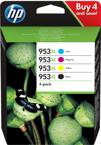 HP Pack 953 XL - 3HZ52AE - 4 Cartouches jet d'encre d'origine