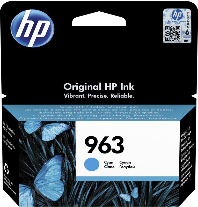 HP Cartouche encre 963 (3JA23AE) cyan