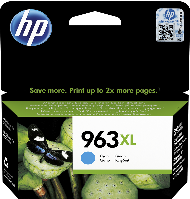 HP Cartouche encre 963 XL (3JA27AE) cyan