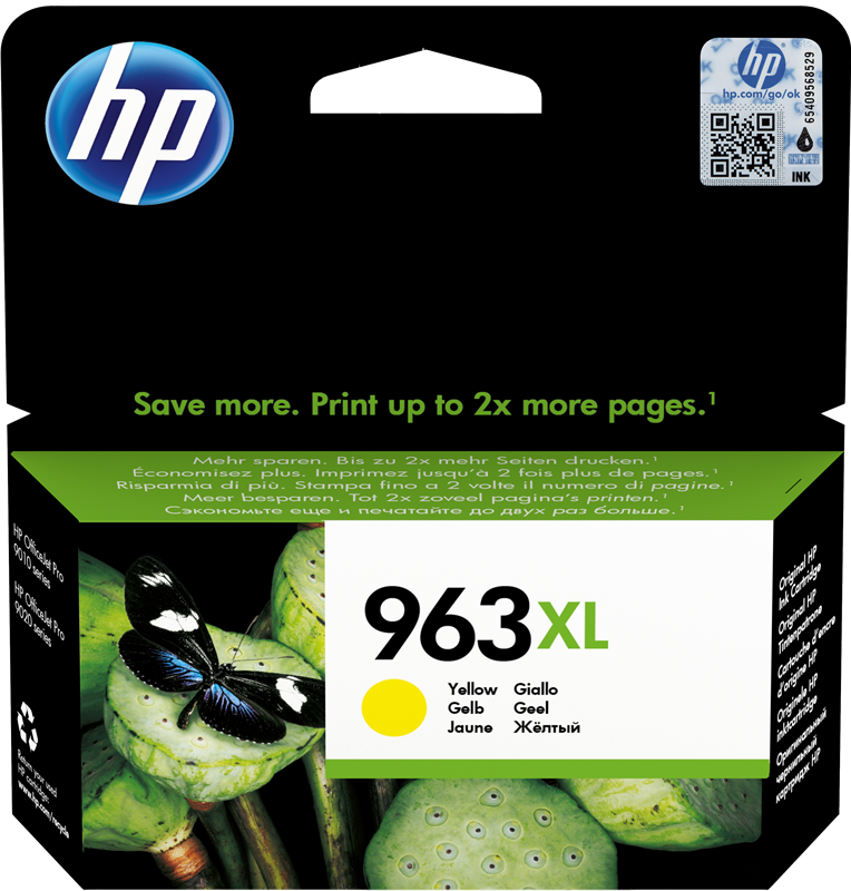 HP 963XL Jaune (3JA29AE), cartouche encre compatible 963XLY (1600 pages)